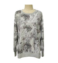 Woodland camo exposure seam oversized sweatshirt