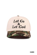 Let Go & Let God Two Tone Cotton Hat