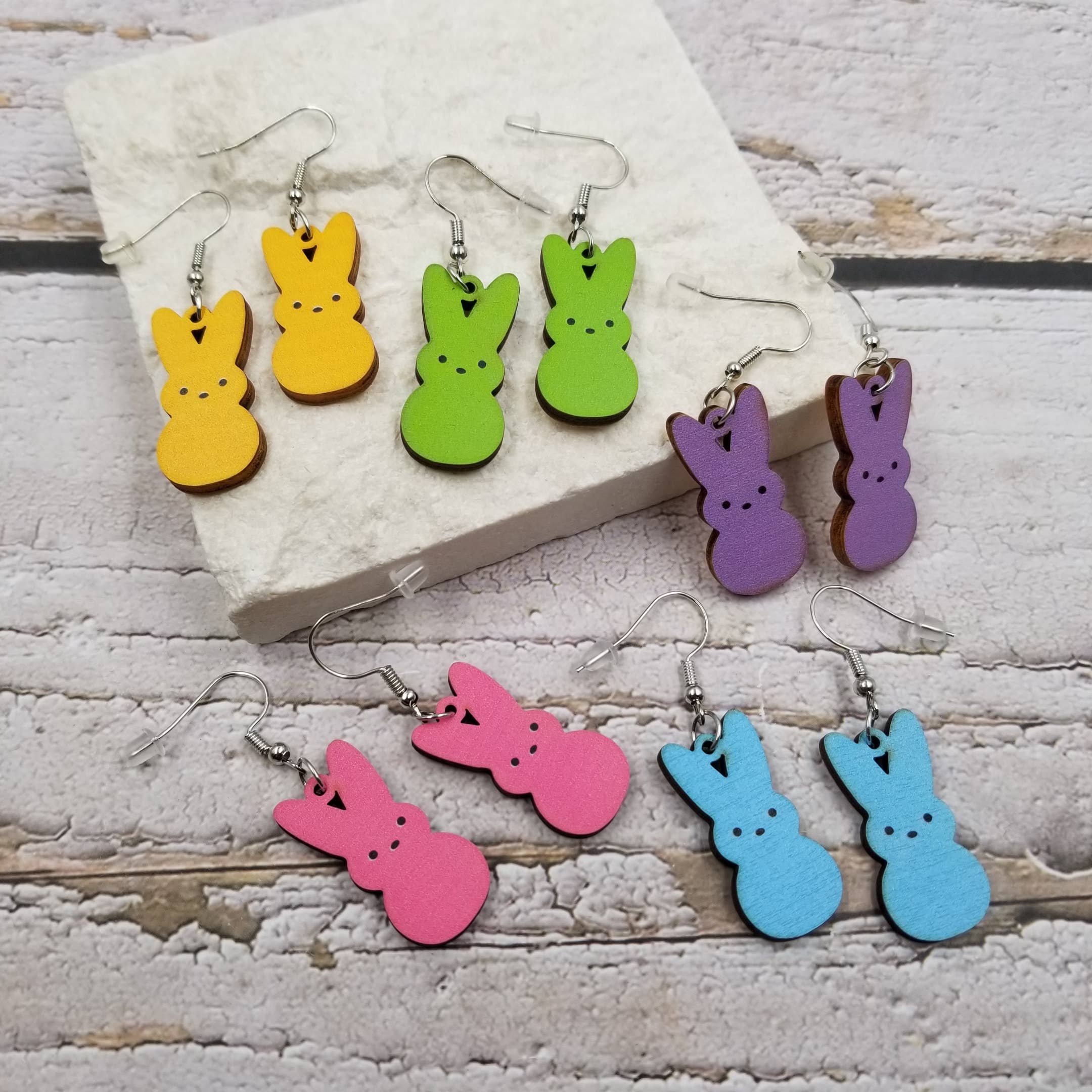 Candy Rabbit Easter Earrings