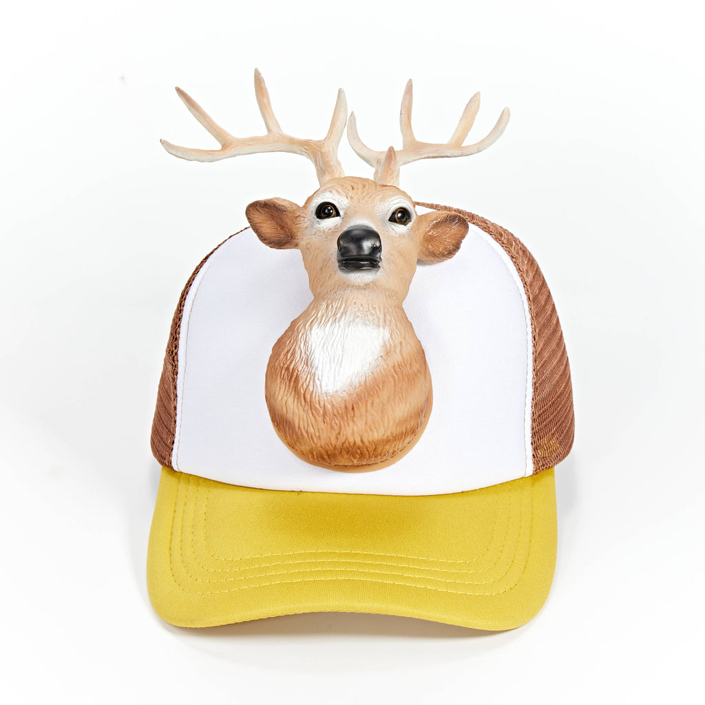 White Panel Deer | Unisex Trucker Hat Base Cap Mesh Back