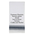 White Kitchen Towel "Expresso..." 