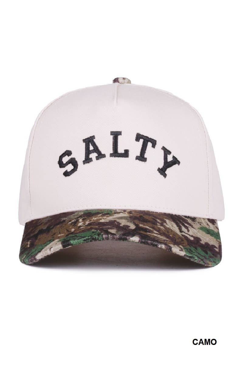 Salty Two-tone Canvas Cotton Cap