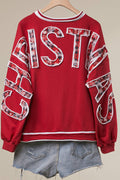Christmas Back Lettering Sweatshirt