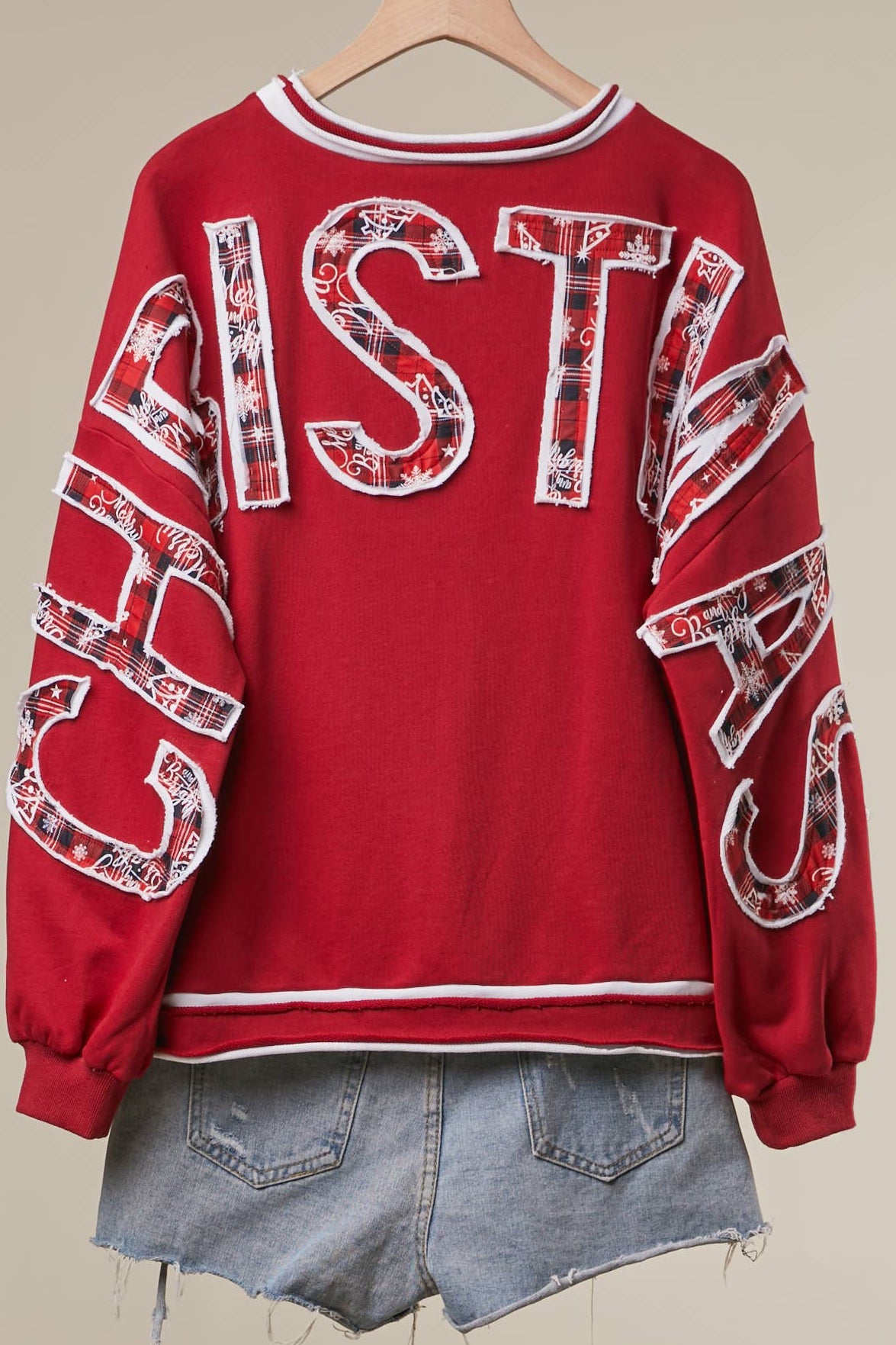 Christmas Back Lettering Sweatshirt