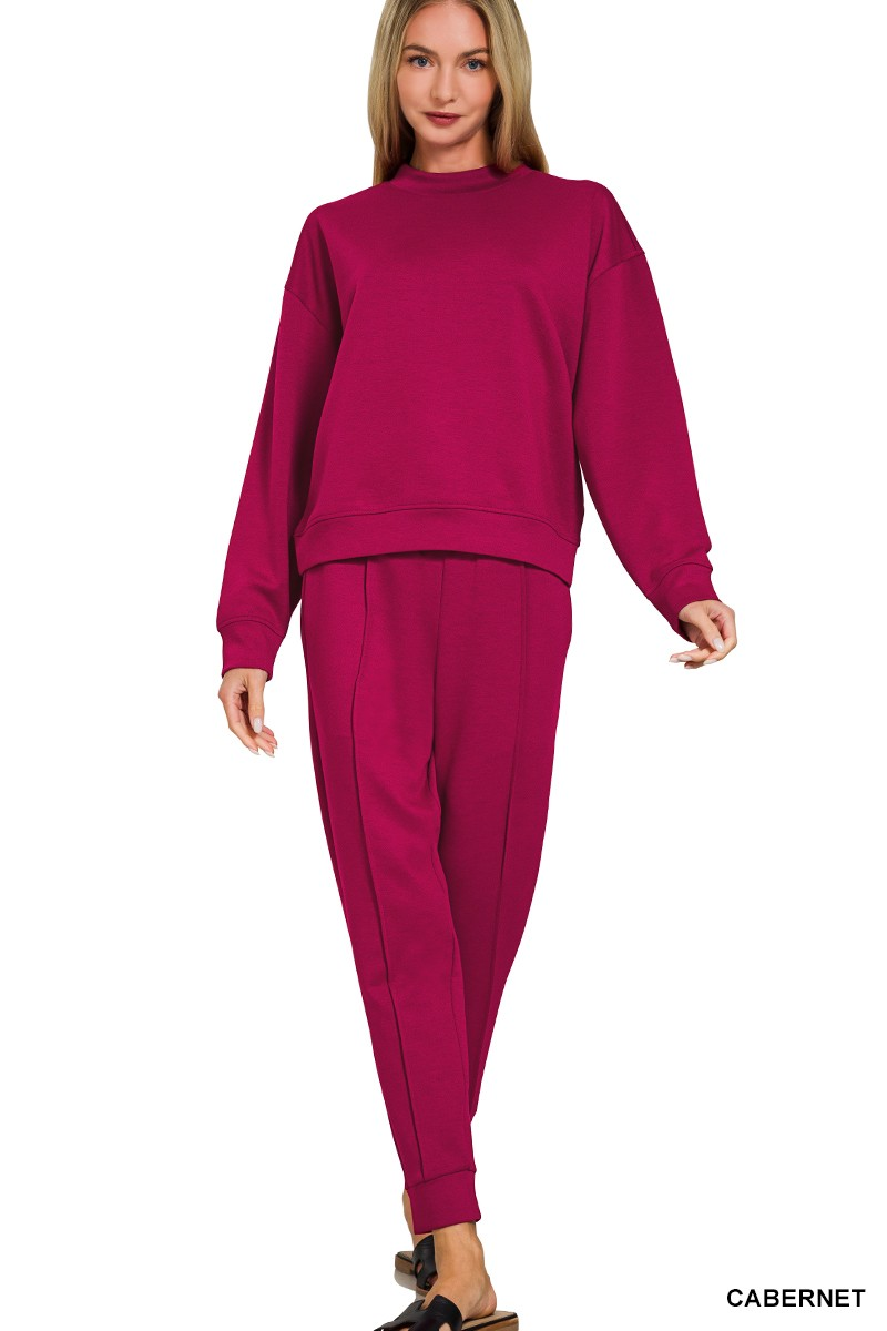 SCUBA MOCK NECK PULLOVER & JOGGERS SET