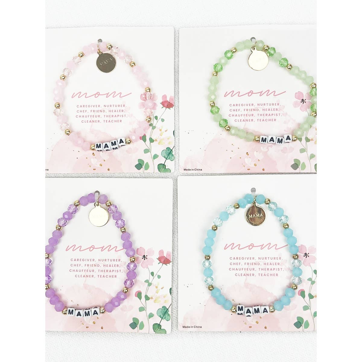 Soft Tone Beads MAMA Inpirational Bracelet