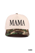 Mama Two Tone Canvas Cotton Cap