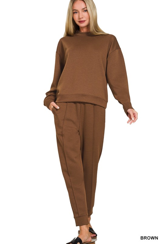 SCUBA MOCK NECK PULLOVER & JOGGERS SET