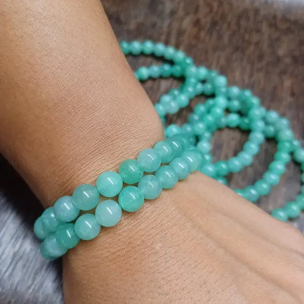Serenity Jade Crystal Beaded Bracelet
