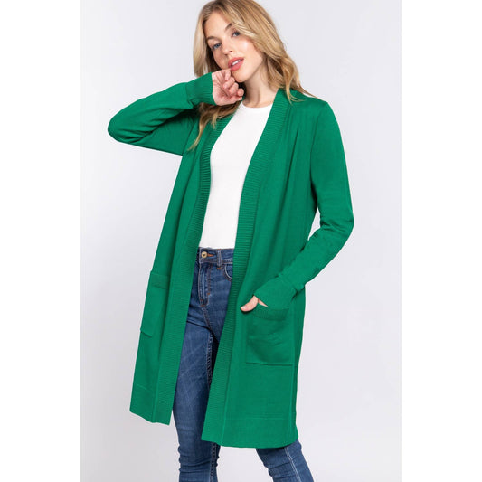 OPEN FRONT SWEATER CARDIGAN