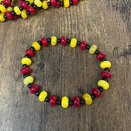 Pop! of KC Color Glass Beaded  Bracelet