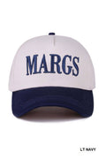 Margs Two Tone Canvas Cotton Cap