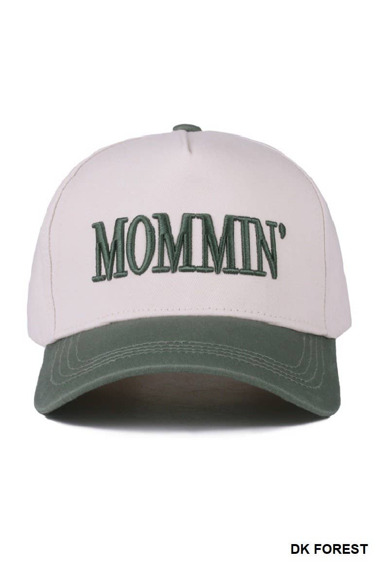 Mommin' Two Tone Canvas Cotton Cap