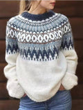 Vintage style Fair Isle jacquard Christmas sweater