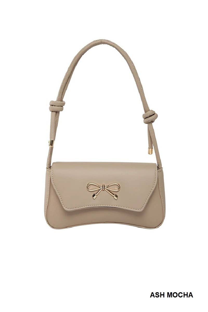 Bow Accent Underarm Shoulder Bag