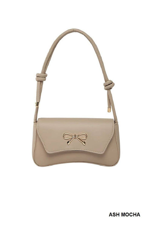Bow Accent Underarm Shoulder Bag