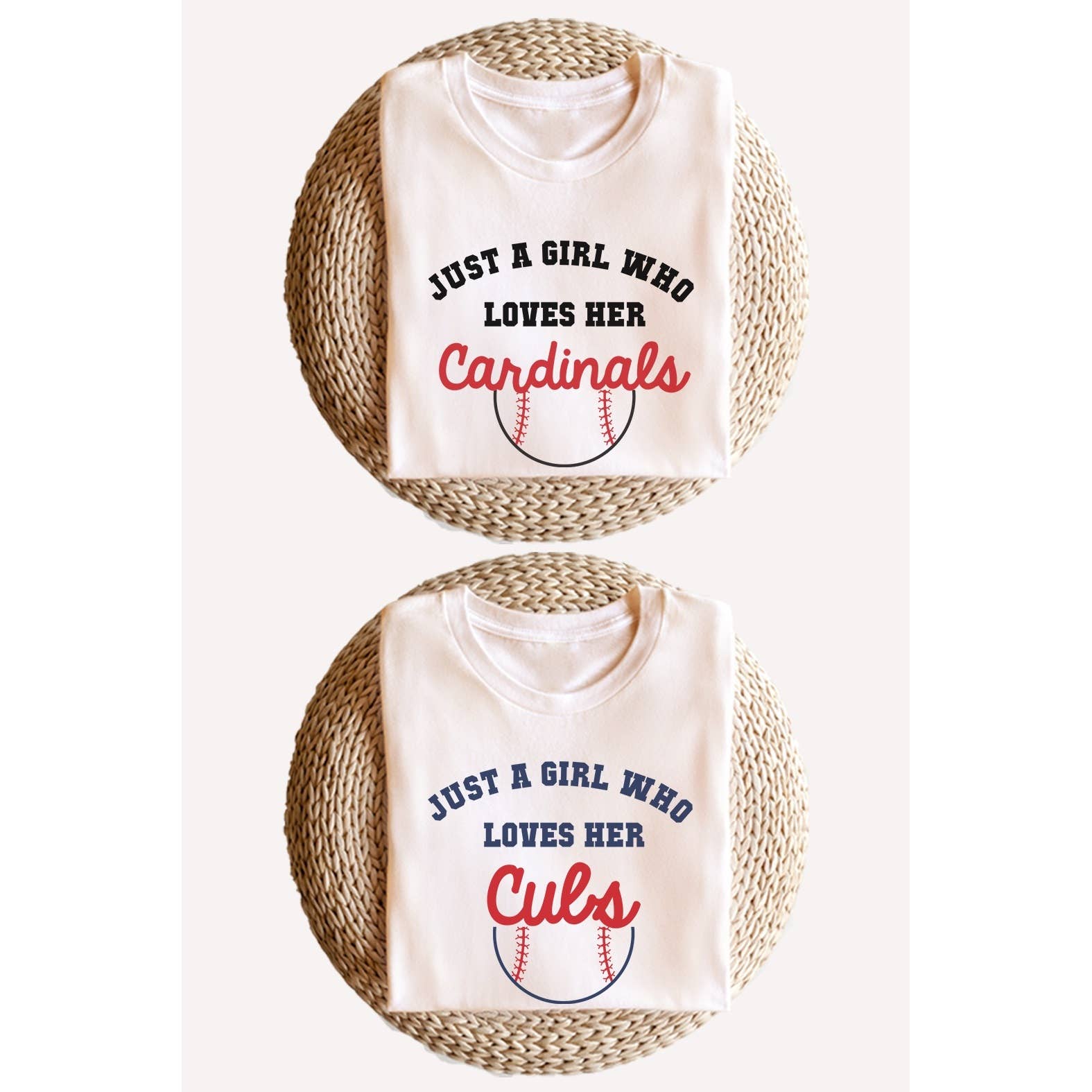 Just A Girl Who Loves Her Baseball Team Sports Graphic Tee