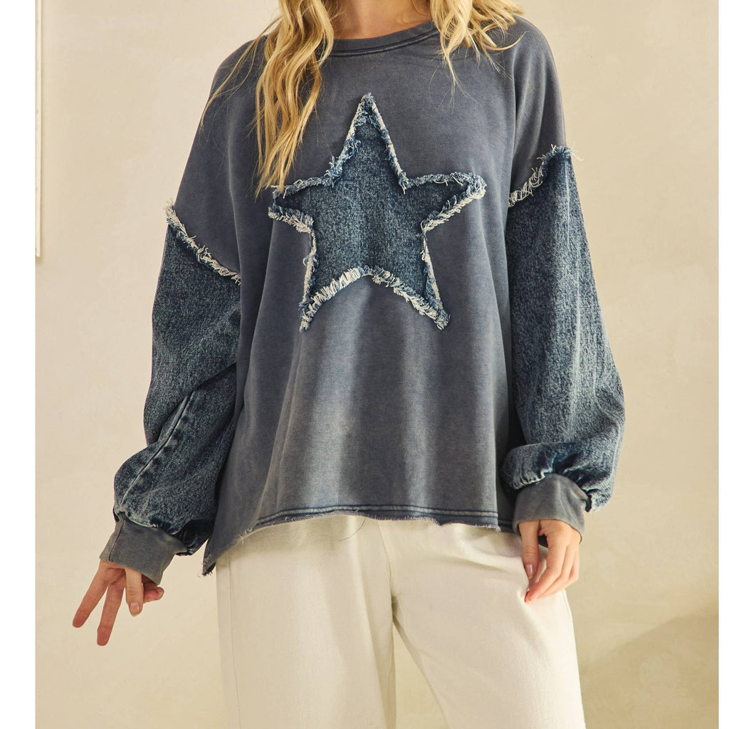 WILD STAR  SLEEVE PULLOVER