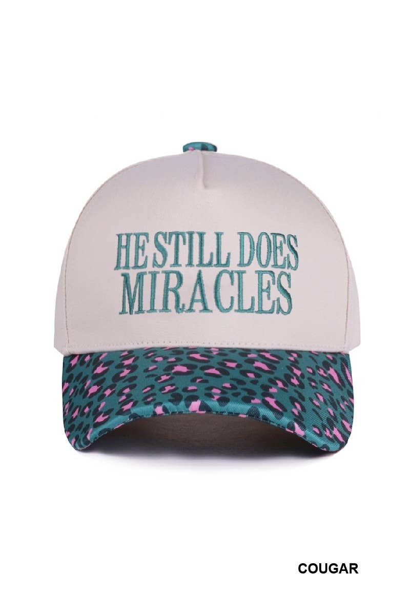 He Still Does Miracles Two Tone Canvas Cotton Cap