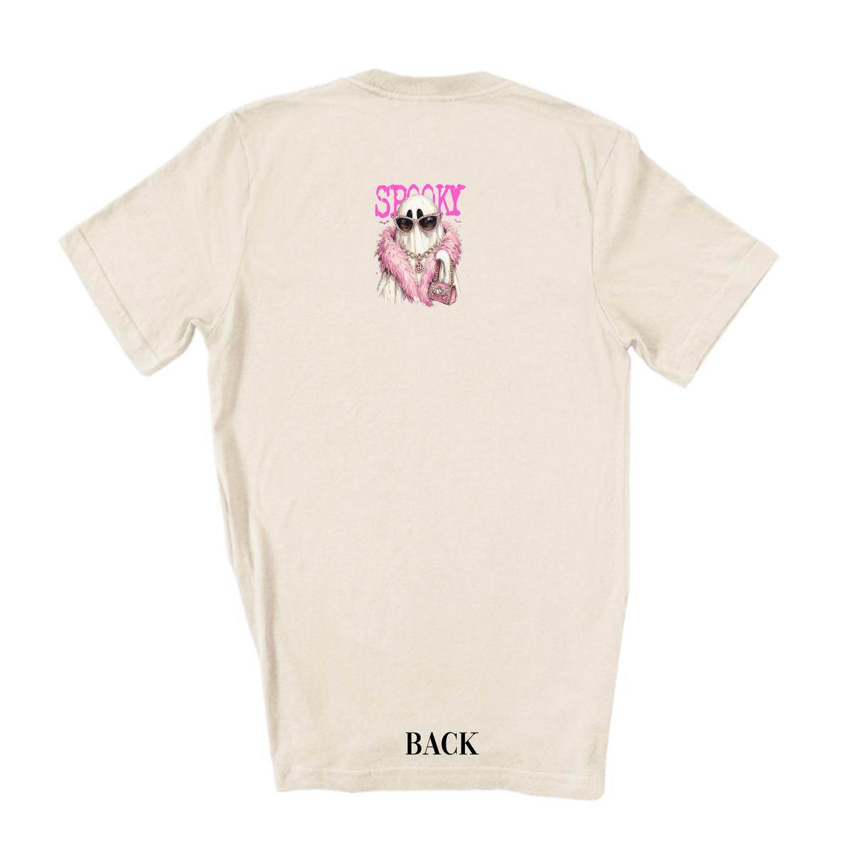 Spooky Ghost Blingy Rhinestone Graphic Tee