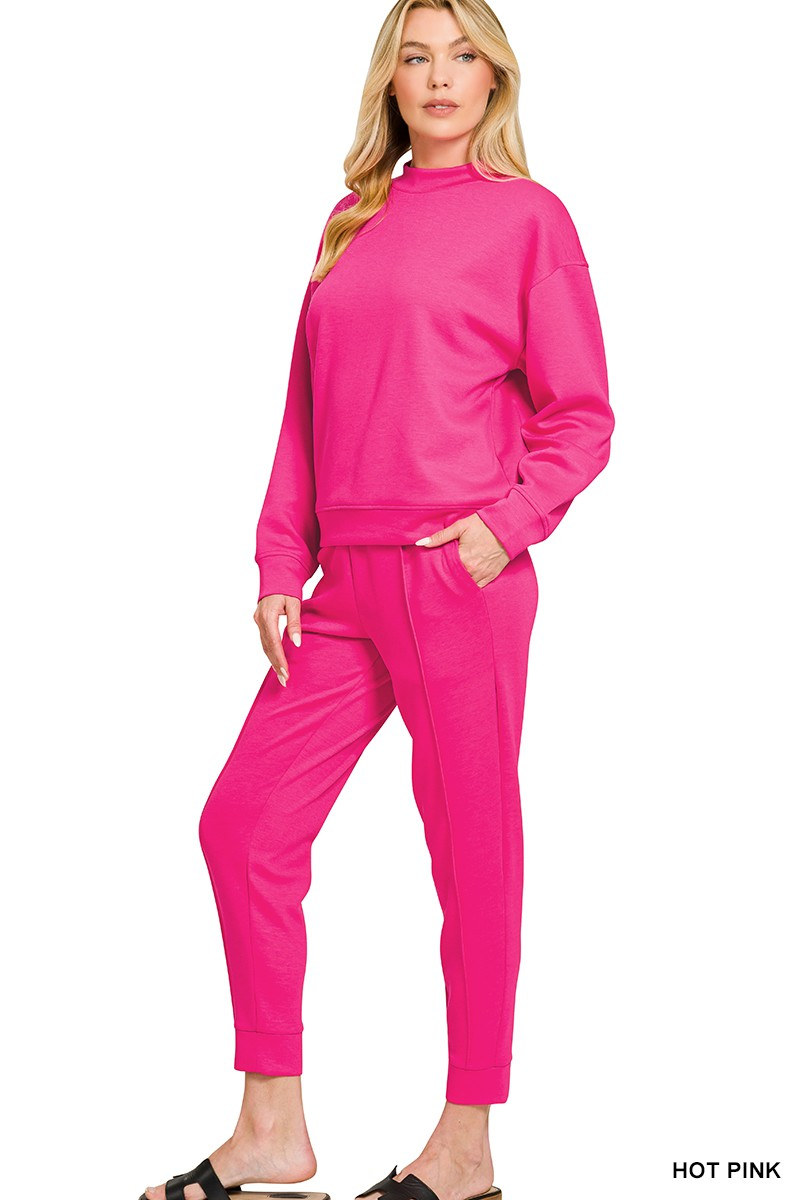 SCUBA MOCK NECK PULLOVER & JOGGERS SET