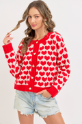 Sweetheart Valentine Heart Cardigan
