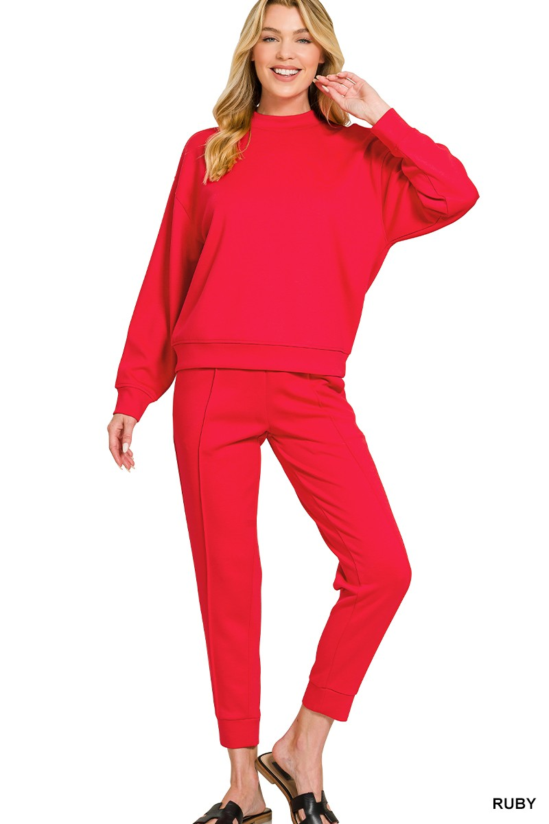 SCUBA MOCK NECK PULLOVER & JOGGERS SET