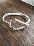 Sleek Matte Finish Arrowhead Bracelet (Gold or Silver)